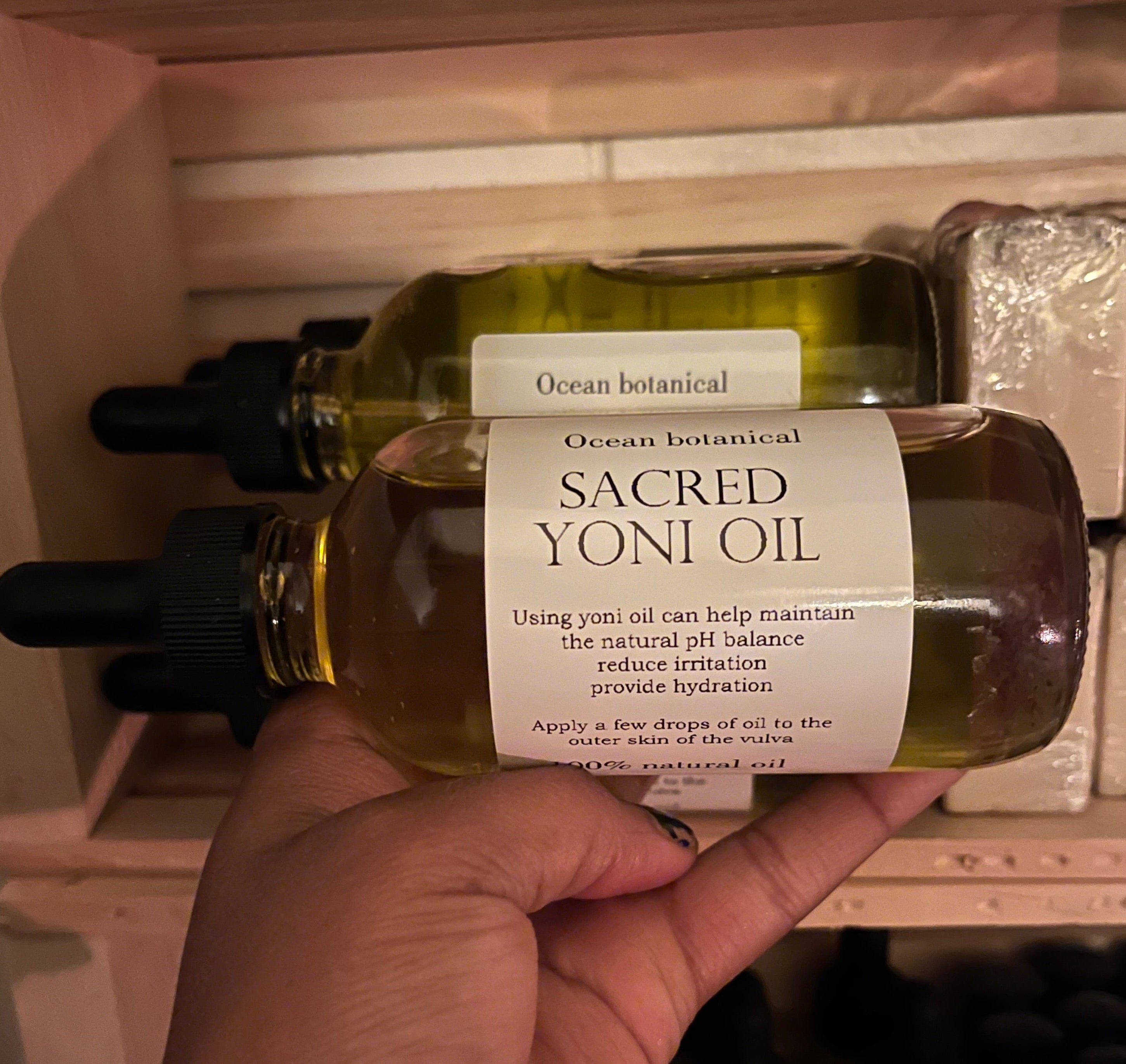 Sacred yoni oil
